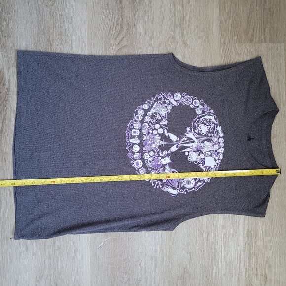 Nightmare Before Christmas JACK gray sleeveless graphic t-shirt DISNEY PARKS - Picture 5 of 8